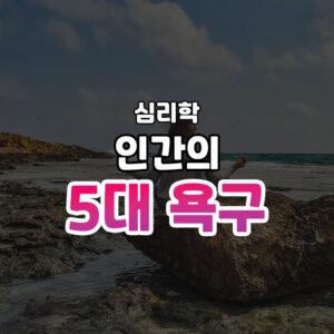 인간의 5대 욕구