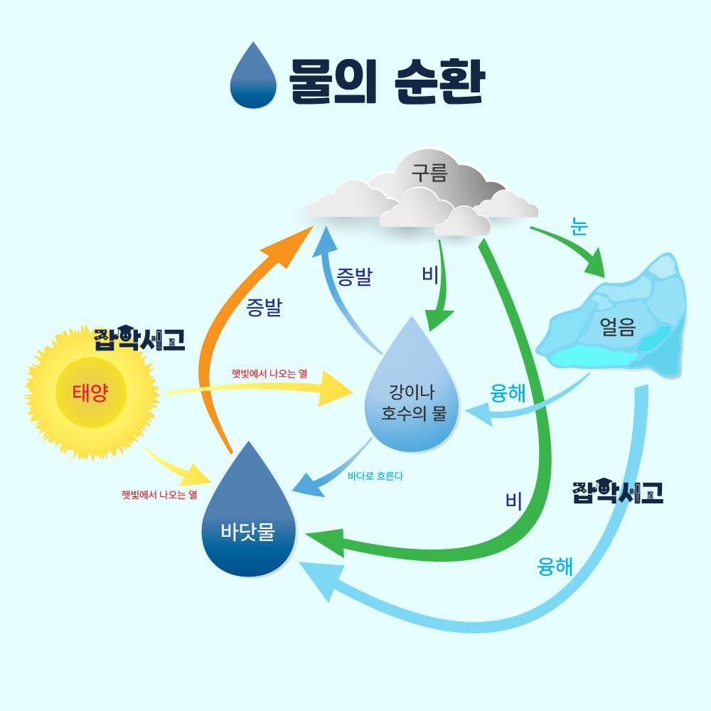 물이 순환되는 과정은?